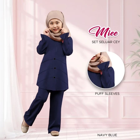 BAJU MUSLIMAH BUDAK CEY IRONLESS FABRIC WANITA SET 100% BLACK
